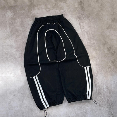 Harga yang bagus ustom Windbreaker Nylon Sweat Pants Casual Joggers Windproof Lightweight Track Pants Sweatpants Produsen on line