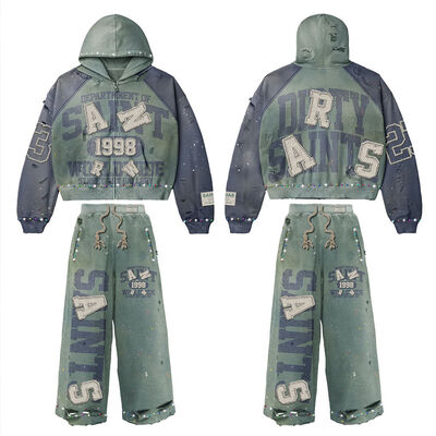 Καλή τιμή. Προσαρμοσμένο Vintage Distressed Acid Washed Streetwear ρούχα γυμναστικής ρούχα βαρέων βαρών 400 γραμμάρια βαμβάκι με κουκούλα ρούχα γυμναστικής σε απευθείας σύνδεση