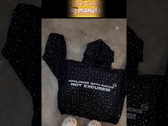 T-shirt à capuche en strass sur mesure