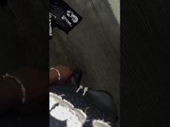Shorts en strass à taille double