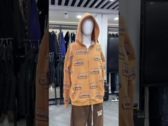 OEM personnalisé épaule de goutte à goutte surdimensionnée française Terry Hoodie décontractée réfléchissante imprimé sur écran Hoodies Manufa