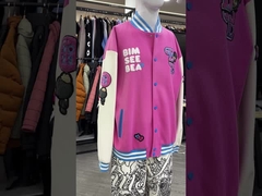 Fabricant sur mesure Vêtement en laine en cuir pour hommes Vêtement vintage de haute qualité hiver et automne pour hommes Lett
