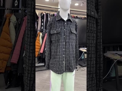 Vêtements en laine sur mesure en hiver bouton pour le travail veste polo chemise surdimensionnée chemise en flanelle à manches longues pour