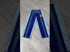 Logo du patch brodé sur mesure Cordeau Coureurs Sweat Pants Couleur Bloqué Sac Loose Fit Sweat Pants M
