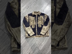 Vêtements de poche de style rétro, vêtements de rue, jean, veste de lavage, vintage, bouton de chargement
