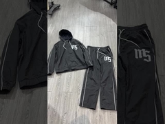 Coupe-vent personnalisée Fermeture à glissière Hoodie Gilet en nylon Écran Imprimer le logo Reflecteur Strass Patches Sueur