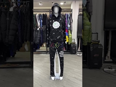 T-shirt à capuche sur mesure Galerie Casual Flared Runner Track Pants Taille élastique Sweatp empilé pour hommes