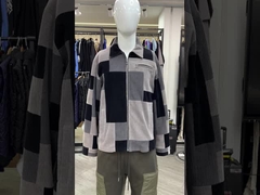 Custom Manufacturers Shirts Zip up Long Sleeve Flannel Plaid Shirt Color Patchwork Corduroy Shirts f