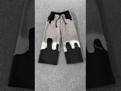 Pantalons de sport pour hommes sur mesure Hip Pop surdimensionné Vintage Distressed Streetwear Coton Couleur Terry Français