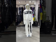 Ensemble personnalisé sweat à capuche et pantalon de survêtement logo brodé appliqué vintage sweat à capuche délavé ensemble de jogging Tra