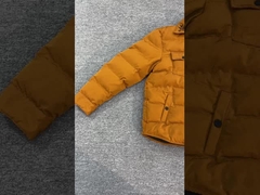 Manteau en duvet avec logo brodé pour homme, hiver, extérieur, chaud, coupe-vent, manteau en duvet épais, coupe-vent bulle C