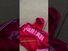 Vêtements de rue en pull sur mesure avec capuchon lavage à l'acide Poids lourd Vintage Dtg Impression Capuchon brodé
