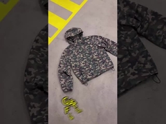 Vêtements à l'eau réactifs à la coque en tissu Fabricants sur mesure Windbreaker Nylon Outdoor Track Activwear Ja